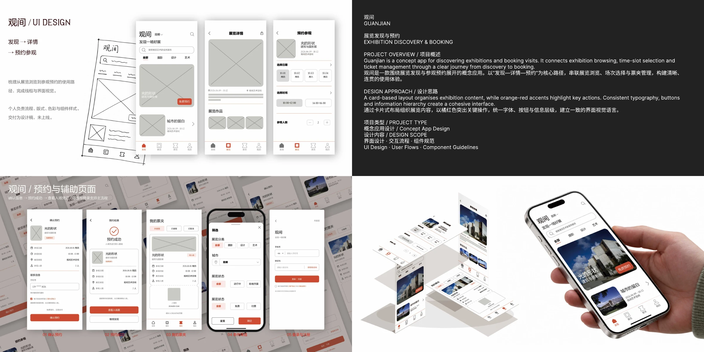 从展览发现到预约